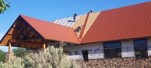 Custom metal roof